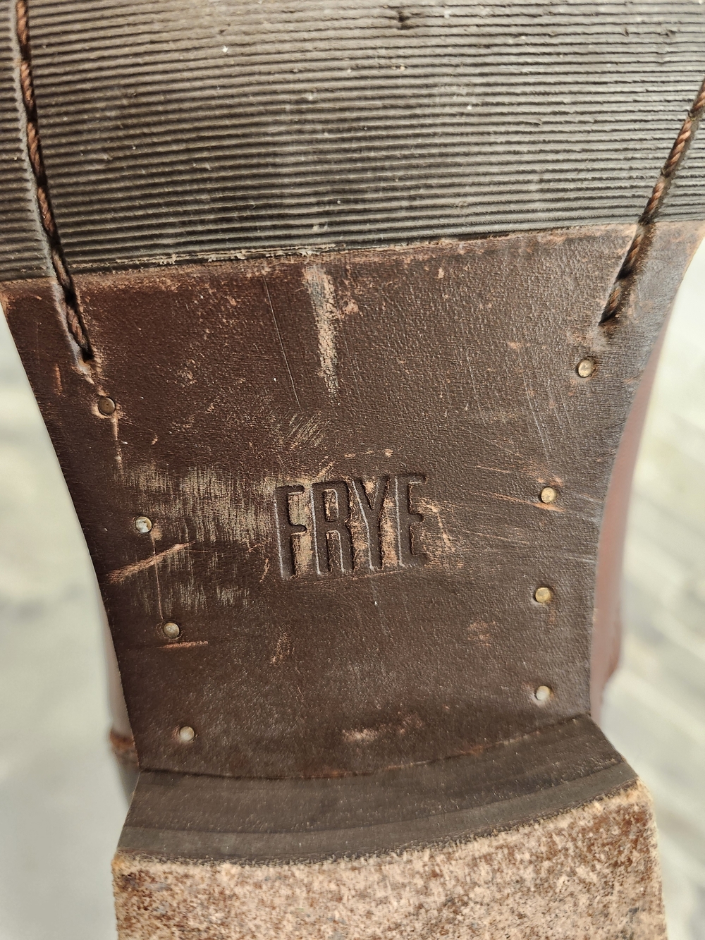 Frye Molly Button Tall Boots 9 Redwood Leather Riding Equestrian - Picture 9 of 11